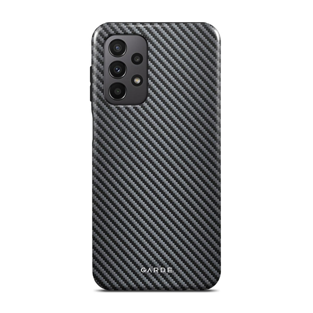 Carbon Grey Samsung A23 4G / 5G Back Cover - Custom Printed Phone Case by Garde