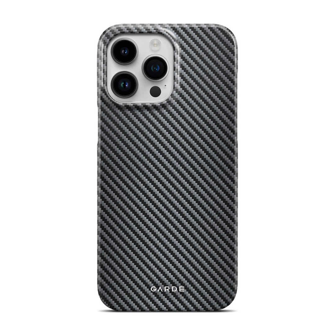 Carbon Grey iPhone 14 Pro Max Back Cover - Custom Printed Phone Case by Garde