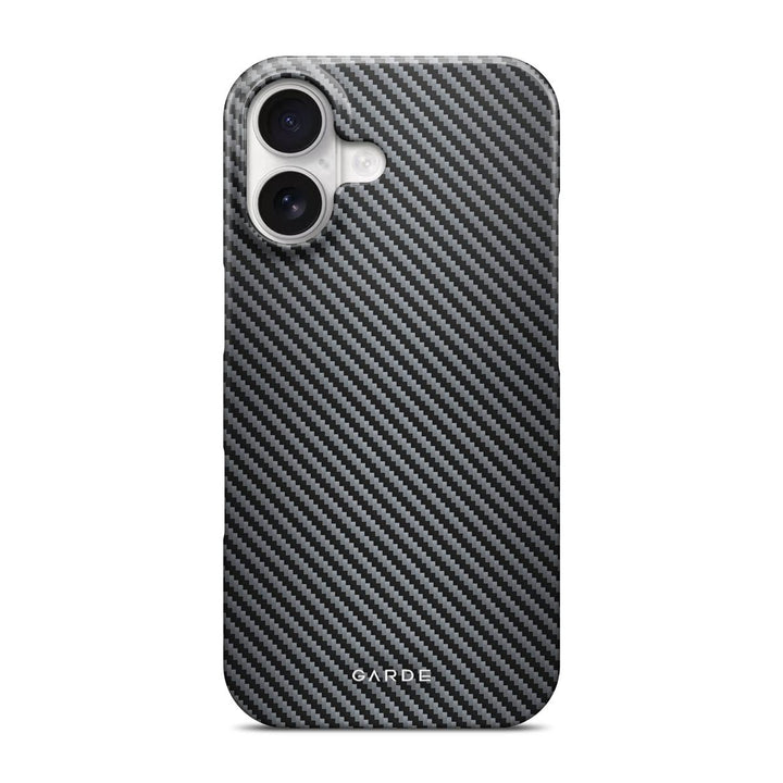 Carbon Grey iPhone 16 Back Cover - Custom Printed Phone Case by Garde
