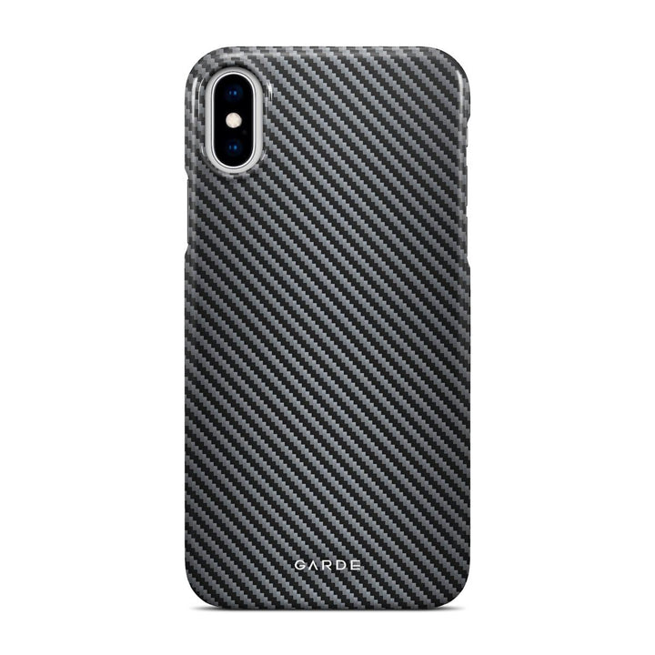 Carbon Grey iPhone X / Xs Back Cover - Custom Printed Phone Case by Garde