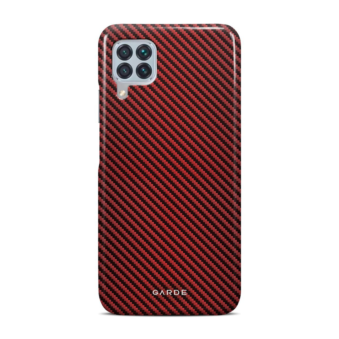 Carbon Red Huawei P40 Lite Back Cover - Custom Printed Phone Case by Garde