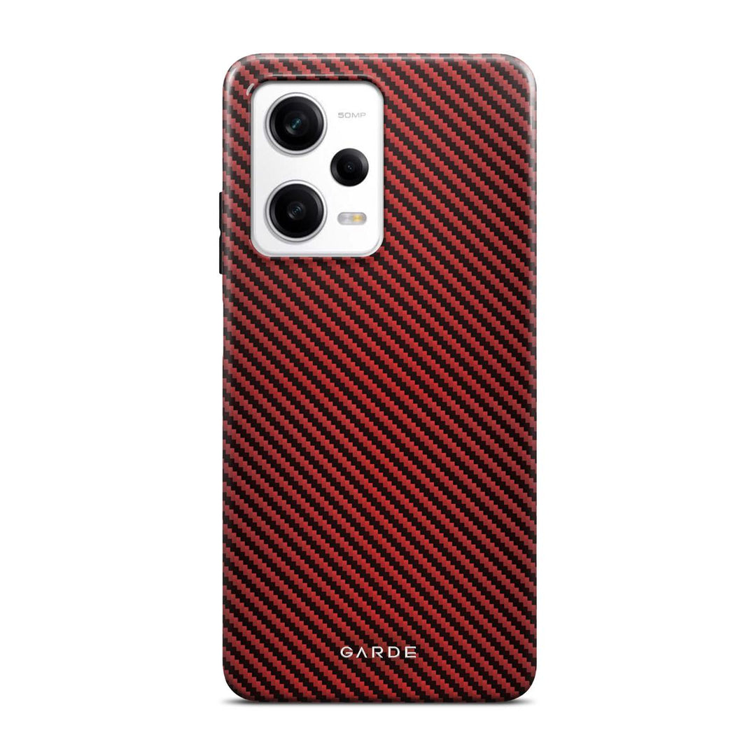 Carbon Red Redmi Note 12 Pro 5G Back Cover - Custom Printed Phone Case by Garde