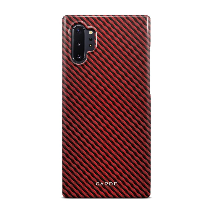 Carbon Red Samsung Note 10 Plus Back Cover - Custom Printed Phone Case by Garde