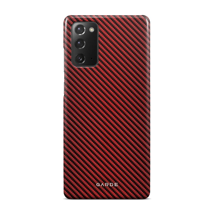Carbon Red Samsung Note 20 Back Cover - Custom Printed Phone Case by Garde