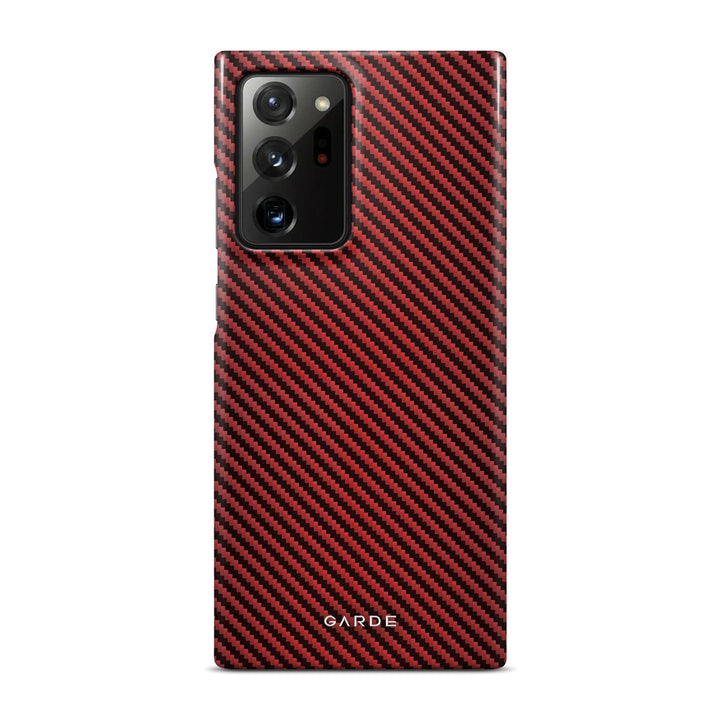 Carbon Red Samsung Note 20 Ultra Back Cover - Custom Printed Phone Case by Garde