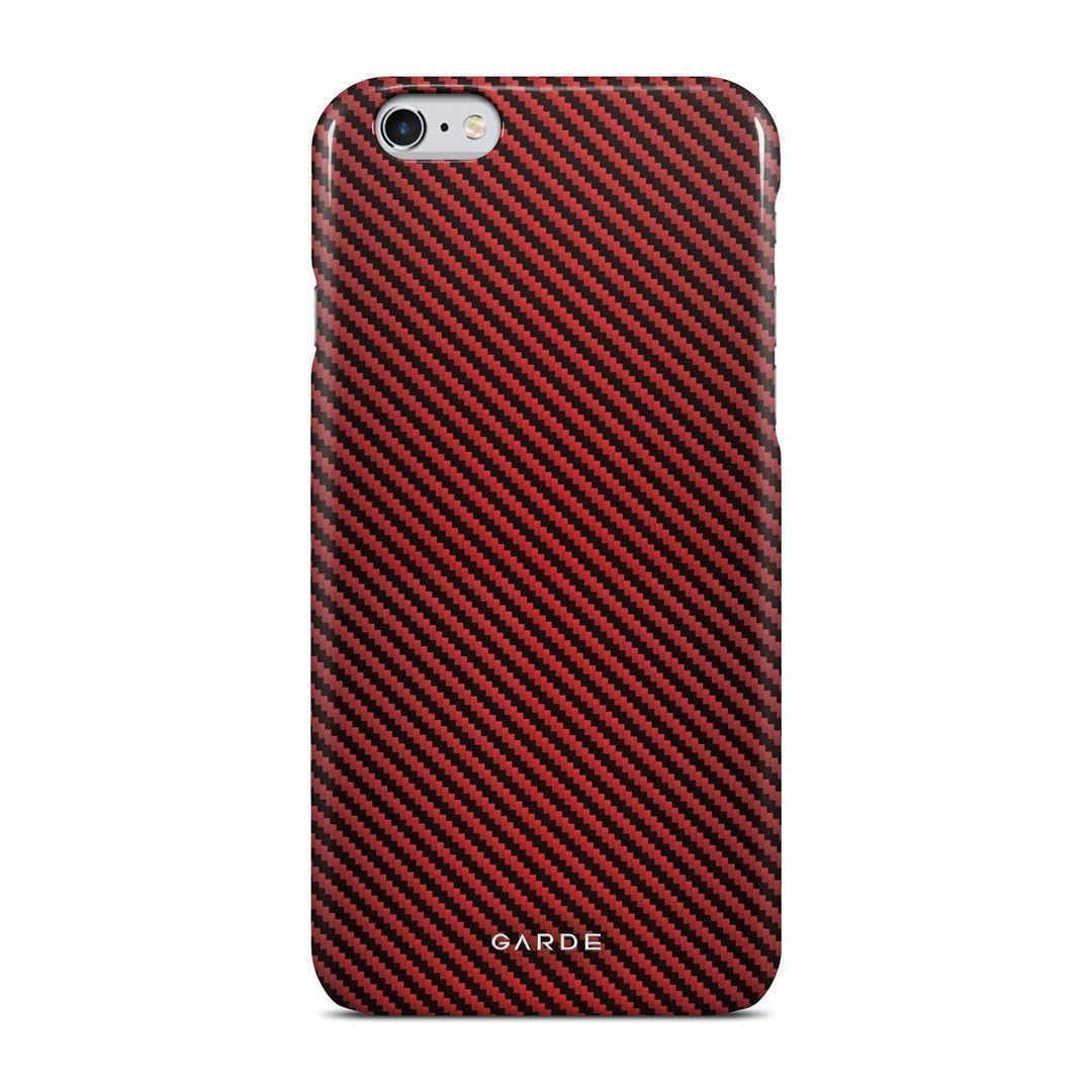 Carbon Red iPhone 6 / 6s Back Cover - Custom Printed Phone Case by Garde