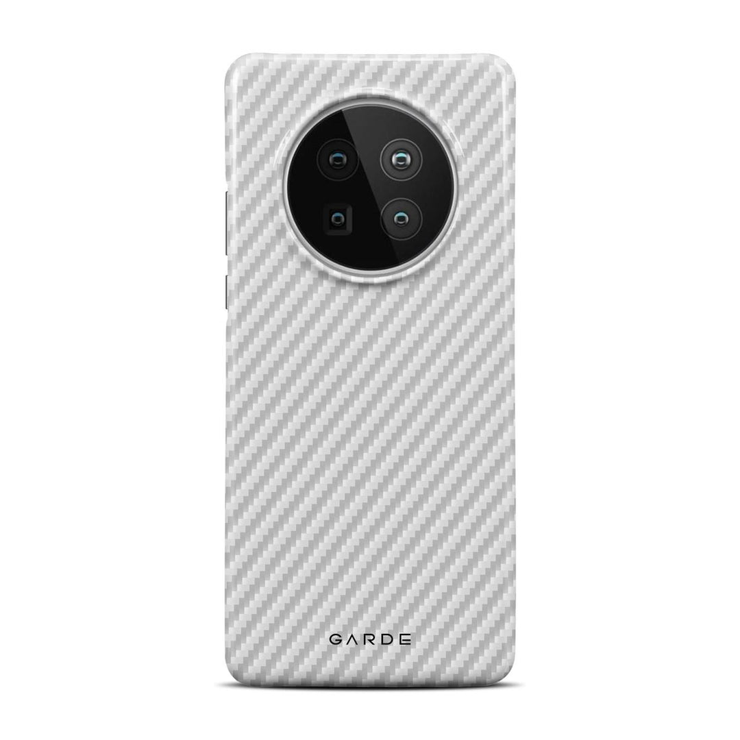 Carbon White Huawei Mate 40 Back Cover - Custom Printed Phone Case by Garde
