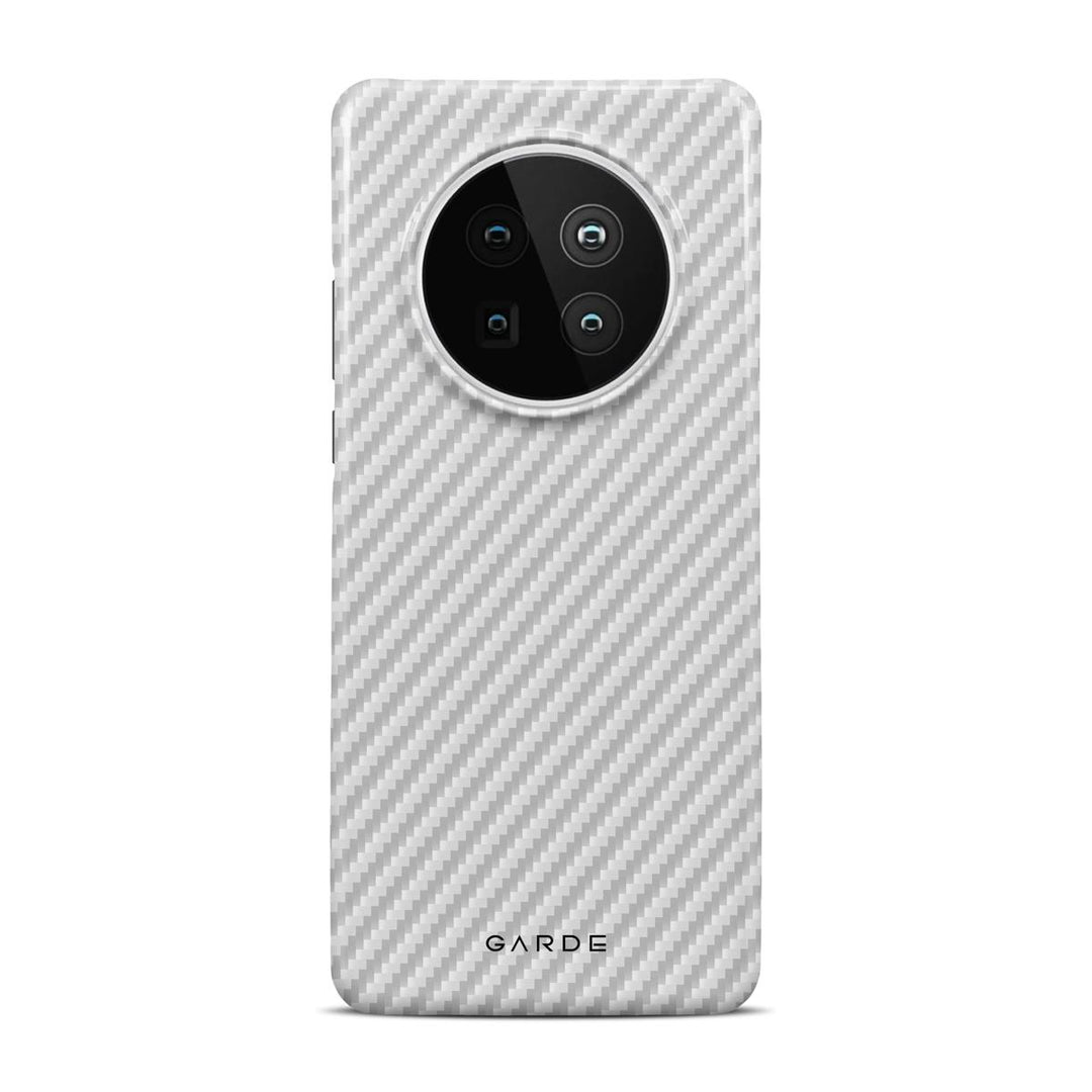 Carbon White Huawei Mate 40 Pro Back Cover - Custom Printed Phone Case by Garde