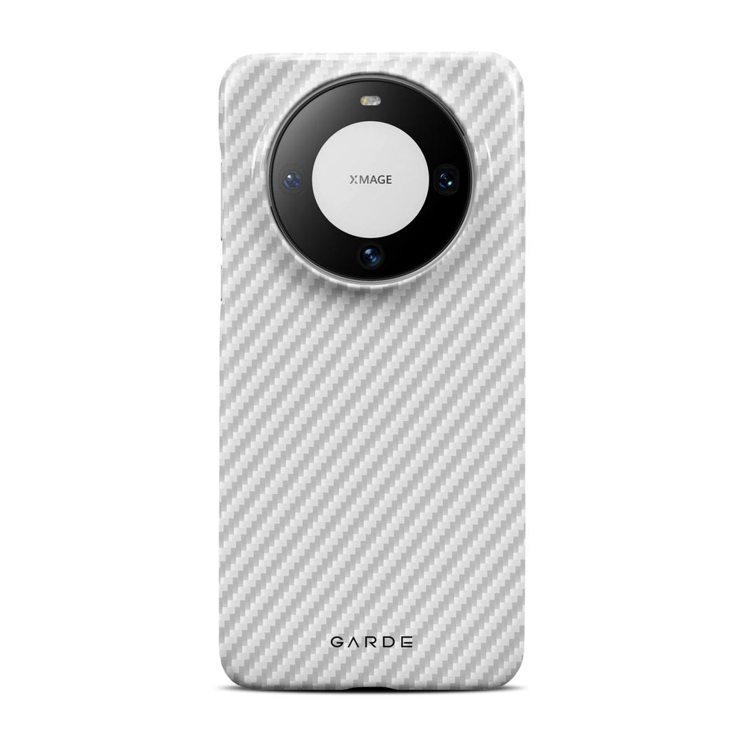 Carbon White Huawei Mate 60 Back Cover - Custom Printed Phone Case by Garde