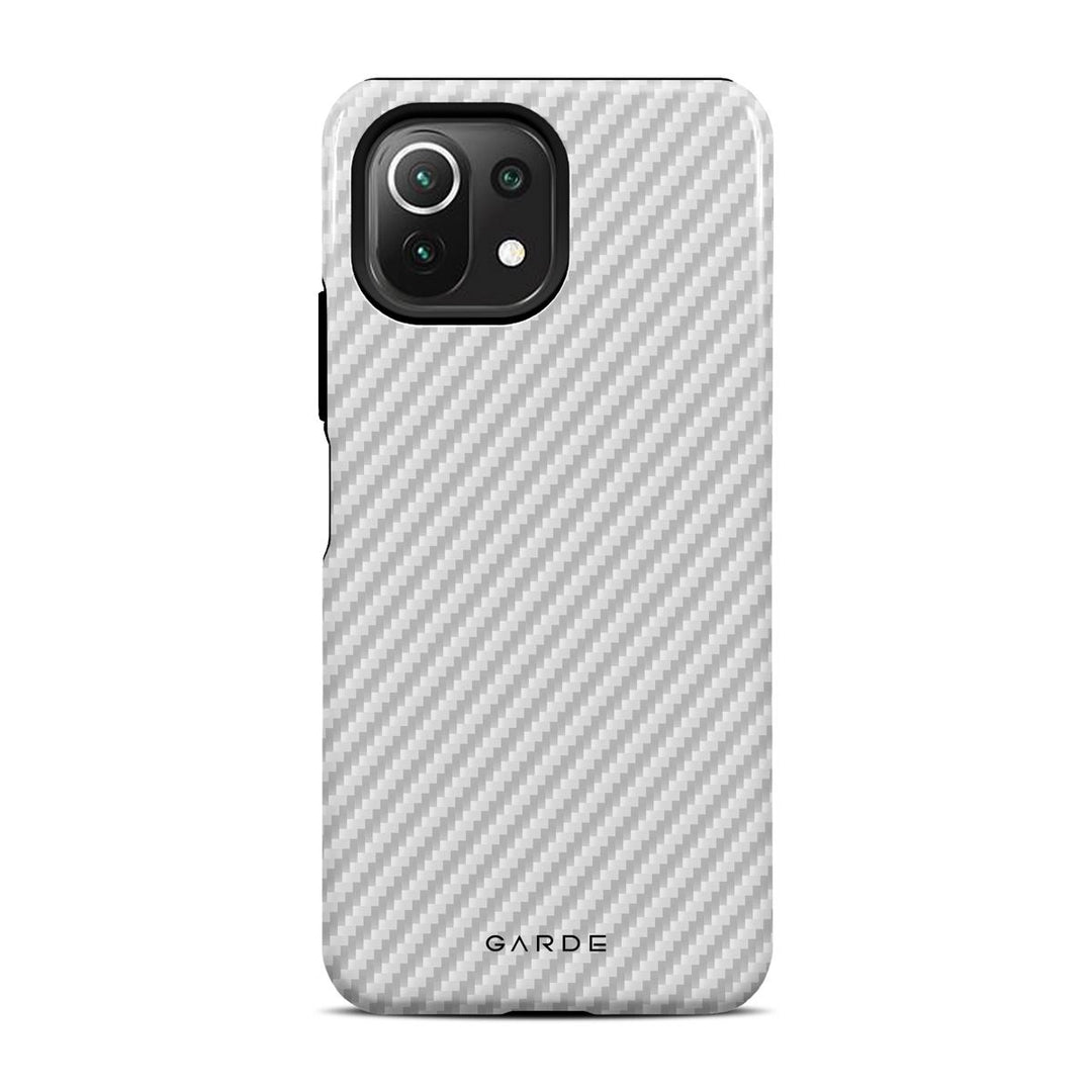Carbon White Xiaomi Mi 11 Lite Back Cover - Custom Printed Phone Case by Garde