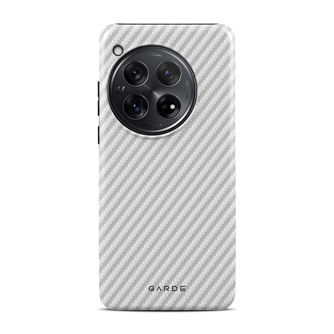 Carbon White OnePlus 12 5g Back Cover - Custom Printed Phone Case by Garde