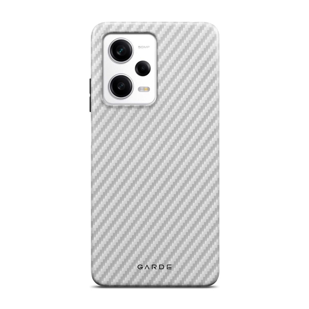 Carbon White Redmi Note 12 Pro 5G Back Cover - Custom Printed Phone Case by Garde