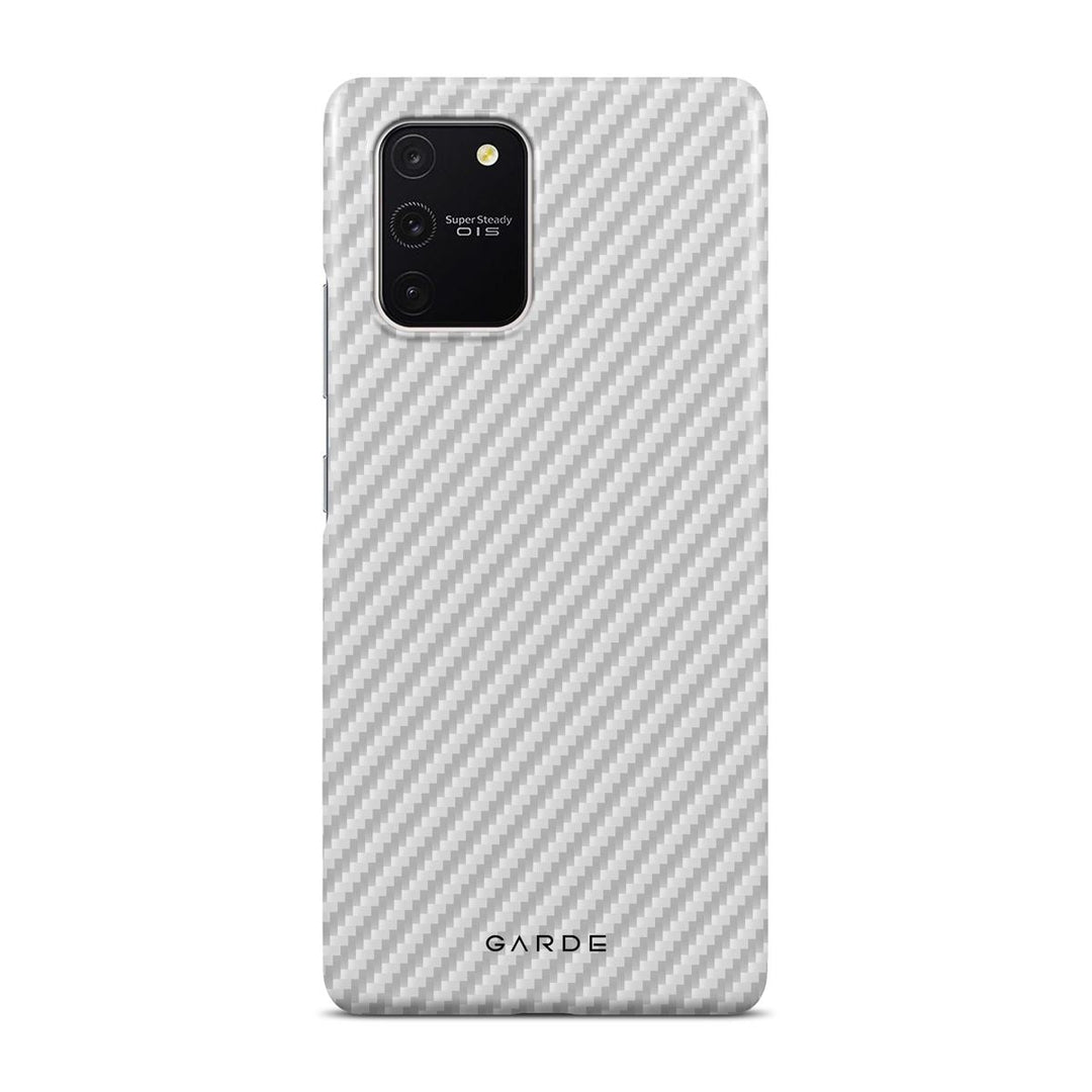 Carbon White Samsung S10 Lite Back Cover - Custom Printed Phone Case by Garde