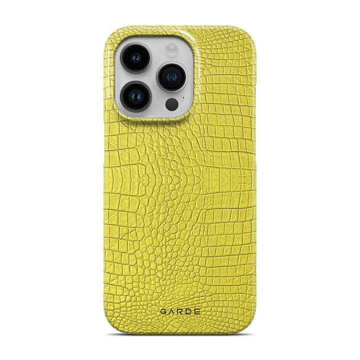 Cordelia Yellow iPhone 14 Pro Back Cover - Custom Printed Phone Case by Garde