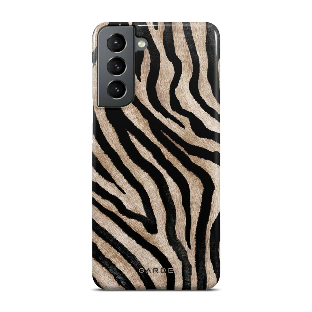 Golden Zebra Samsung S21 Back Cover - Custom Printed Phone Case by Garde