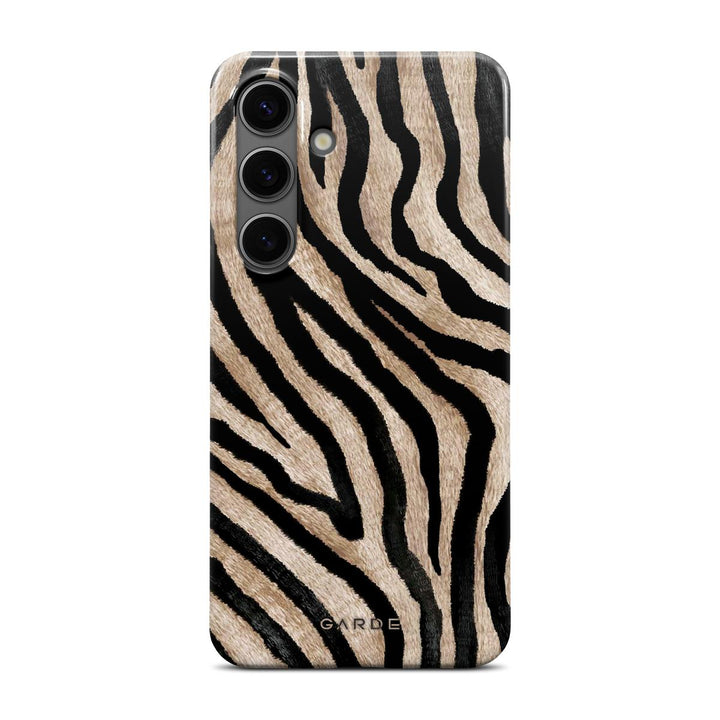 Golden Zebra Samsung S24 Back Cover - Custom Printed Phone Case by Garde