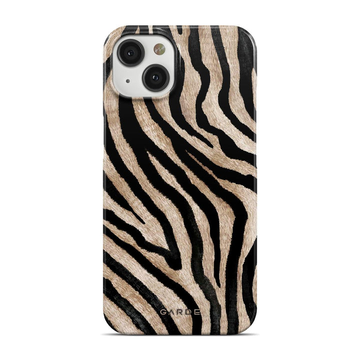 Golden Zebra iPhone 13 Back Cover - Custom Printed Phone Case by Garde