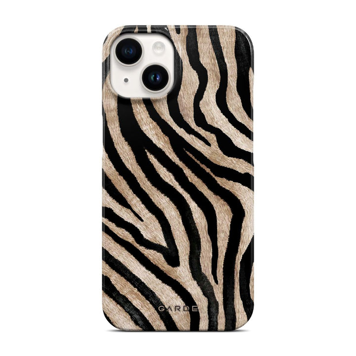Golden Zebra iPhone 14 Back Cover - Custom Printed Phone Case by Garde