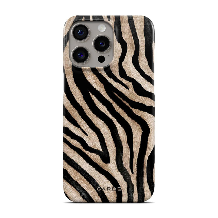 Golden Zebra iPhone 15 Pro Max Back Cover - Custom Printed Phone Case by Garde