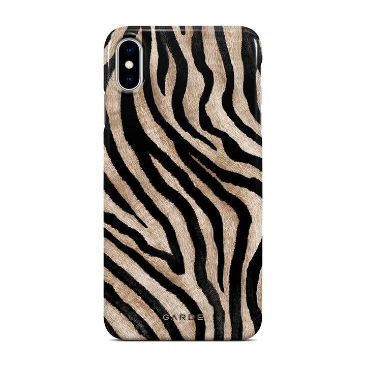 Golden Zebra iPhone Xs Max Back Cover - Custom Printed Phone Case by Garde
