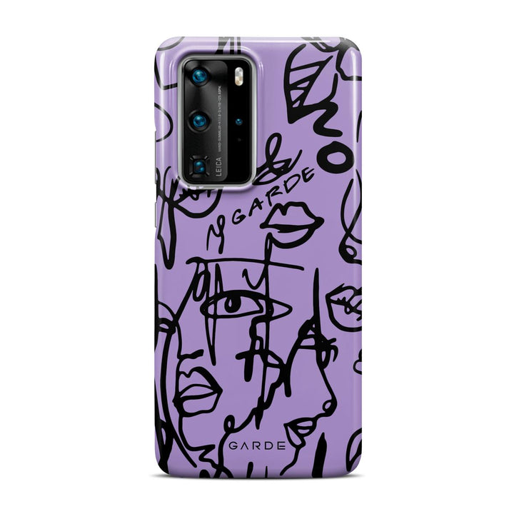 Nareen Mauve Huawei P40 Pro Back Cover - Custom Printed Phone Case by Garde