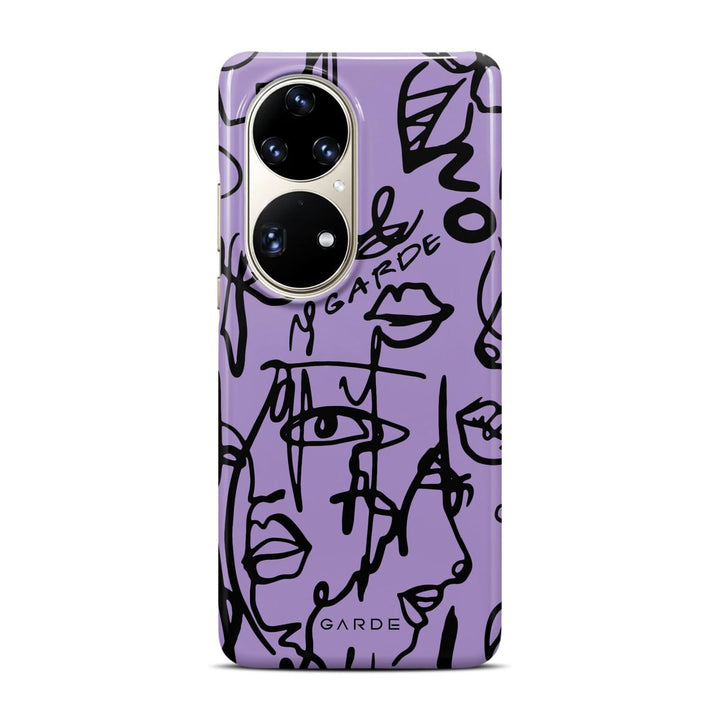 Nareen Mauve Huawei P50 Pro Back Cover - Custom Printed Phone Case by Garde