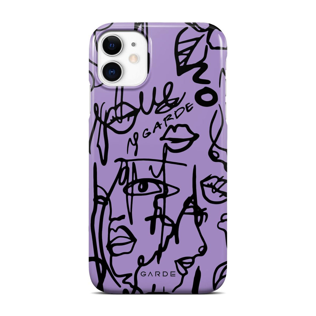 Nareen Mauve iPhone 11 Back Cover - Custom Printed Phone Case by Garde