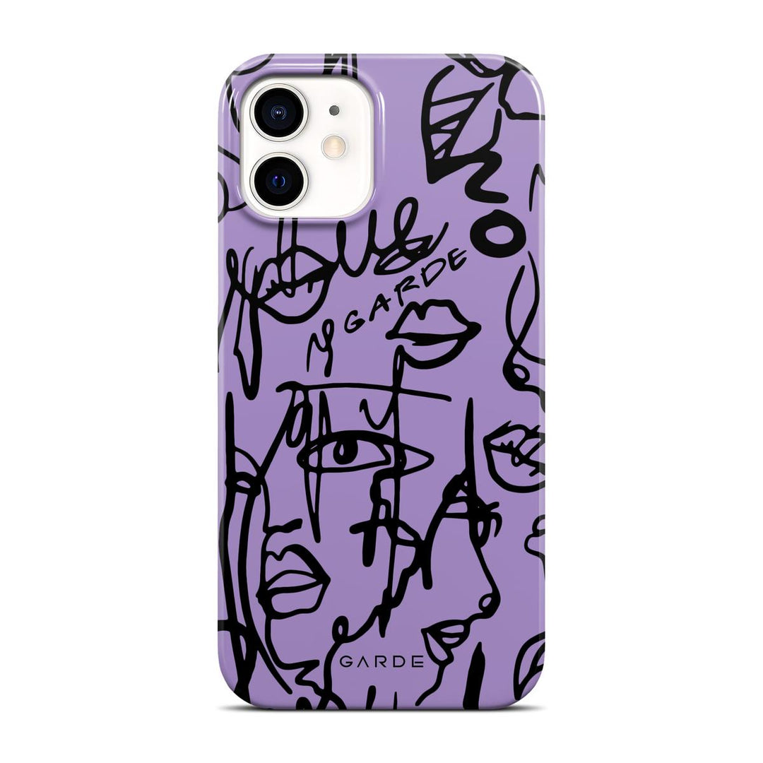 Nareen Mauve iPhone 12 Back Cover - Custom Printed Phone Case by Garde