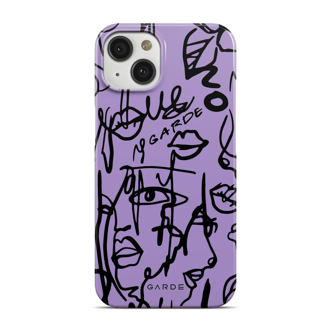 Nareen Mauve iPhone 13 Back Cover - Custom Printed Phone Case by Garde
