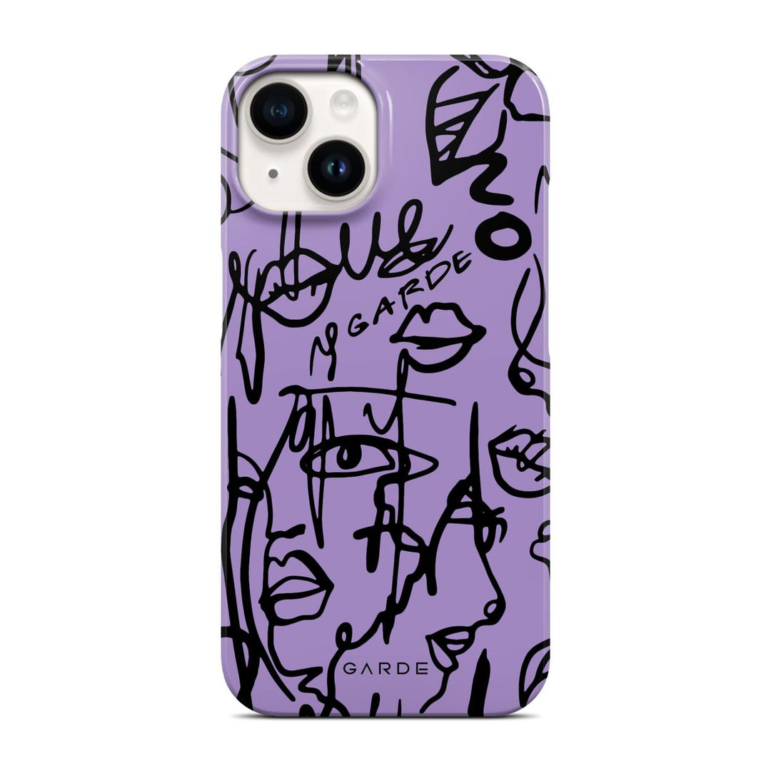 Nareen Mauve iPhone 14 Back Cover - Custom Printed Phone Case by Garde