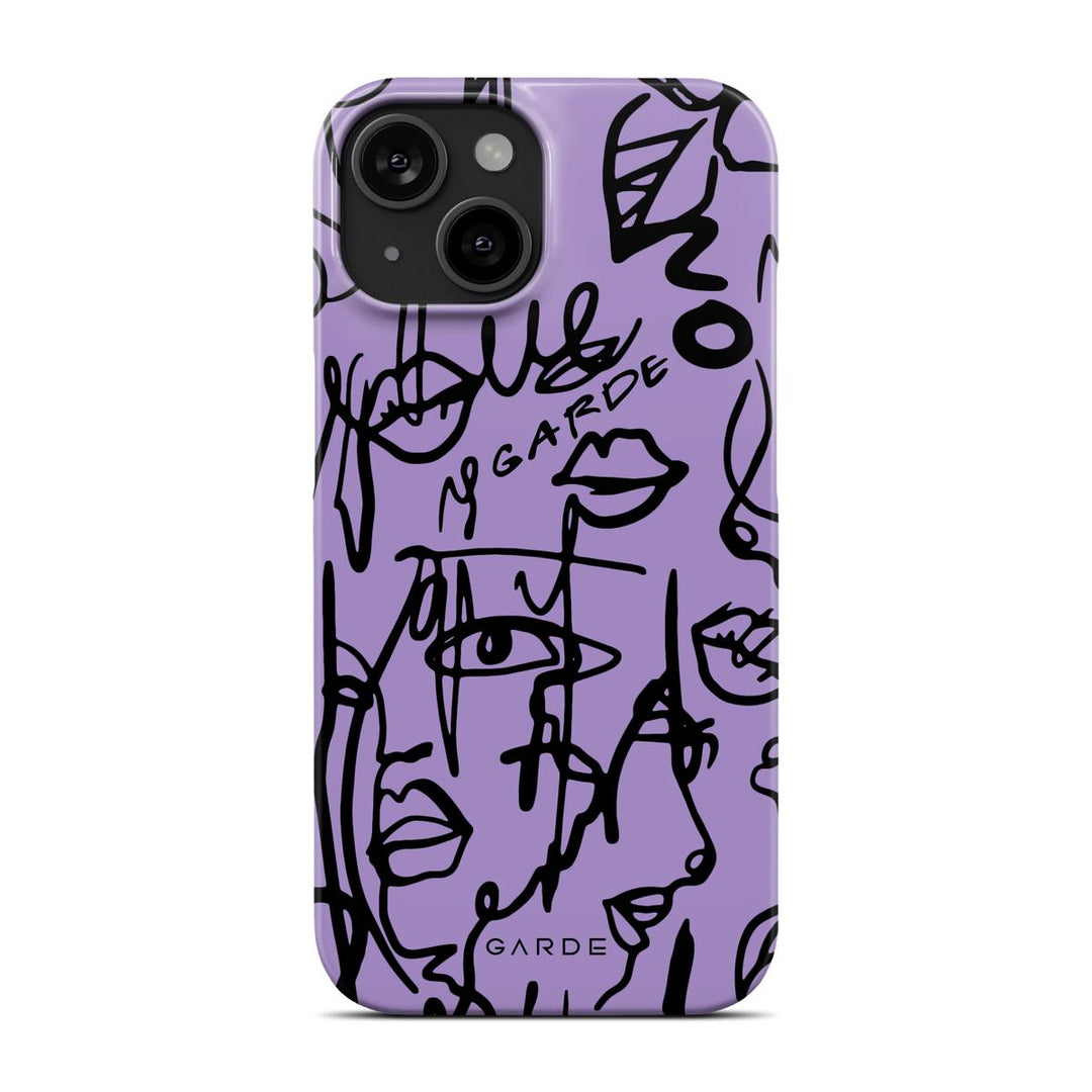 Nareen Mauve iPhone 15 Back Cover - Custom Printed Phone Case by Garde