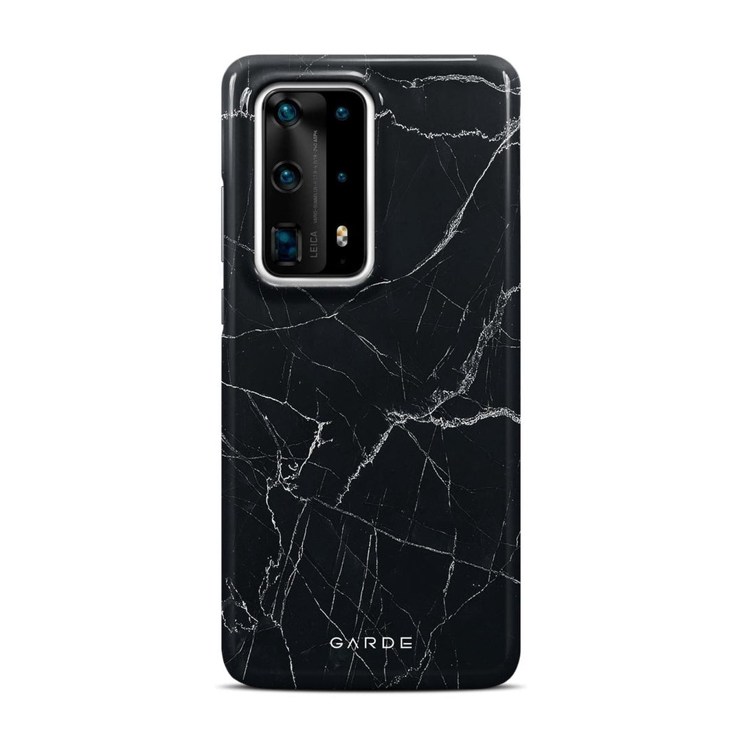 Nero Marquina Huawei P40 Pro Plus Back Cover - Custom Printed Phone Case by Garde