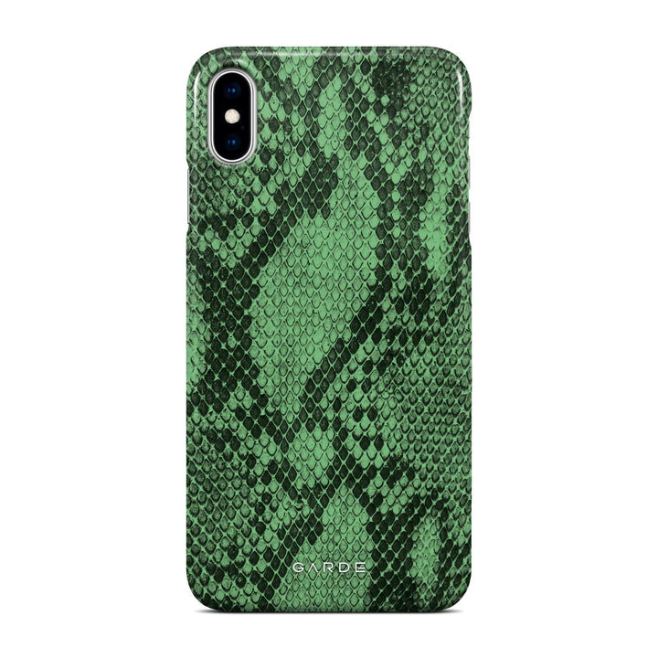 Python Green iPhone Xs Max Back Cover - Custom Printed Phone Case by Garde