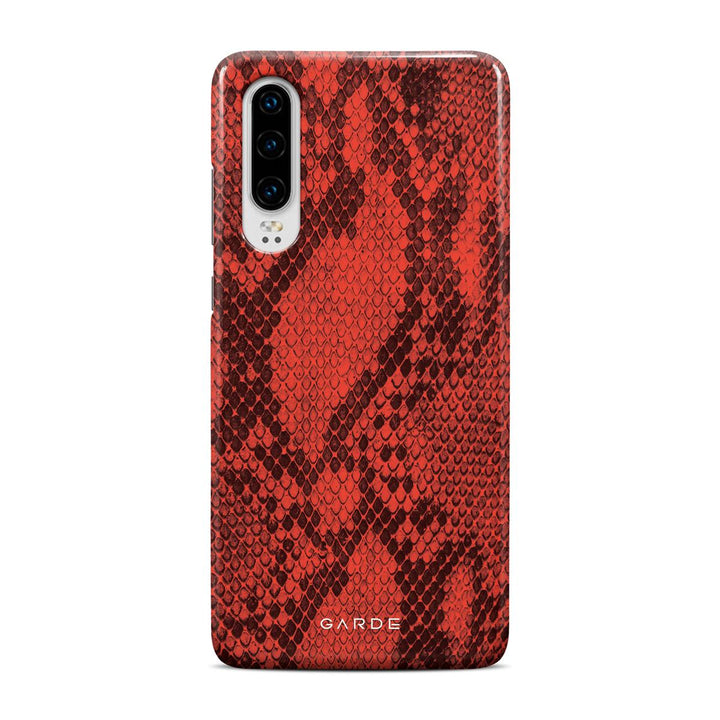 Python Red Huawei P30 Back Cover - Custom Printed Phone Case by Garde