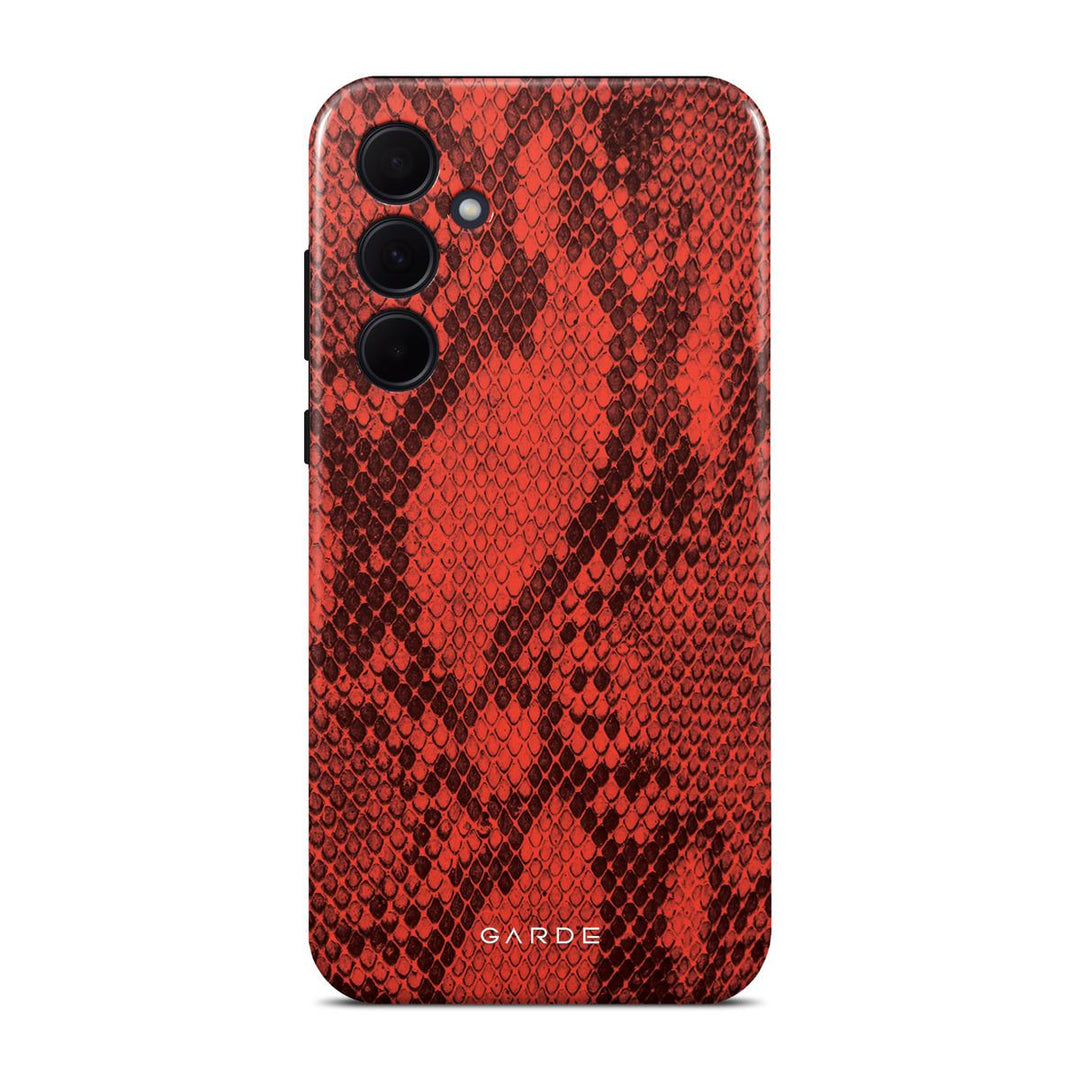 Python Red Samsung A35 5G Back Cover - Custom Printed Phone Case by Garde