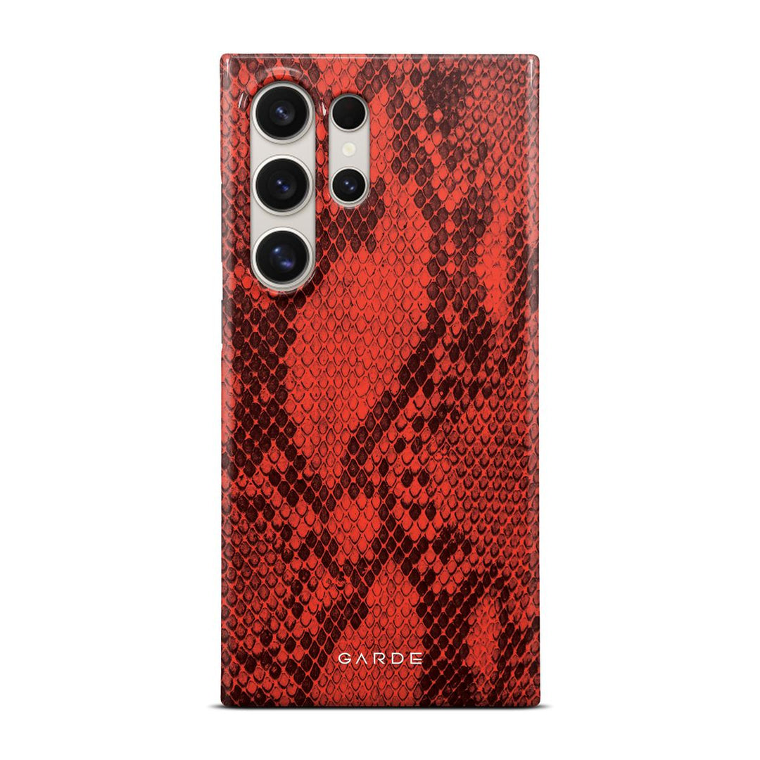 Python Red Samsung S24 Ultra Back Cover - Custom Printed Phone Case by Garde