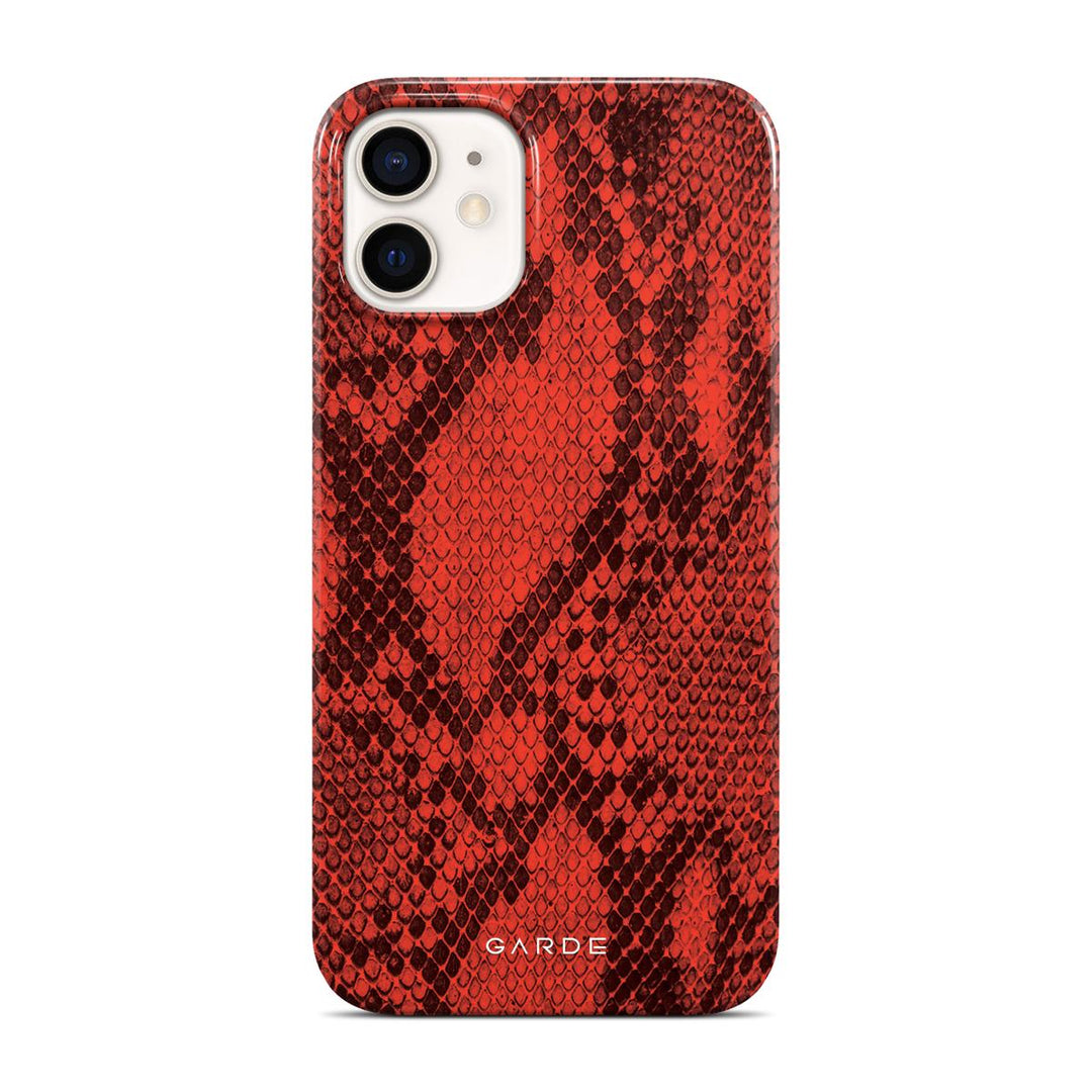 Python Red iPhone 12 Mini Back Cover - Custom Printed Phone Case by Garde