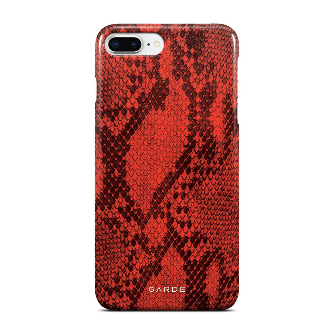Python Red iPhone 7 Plus / 8 Plus Back Cover - Custom Printed Phone Case by Garde