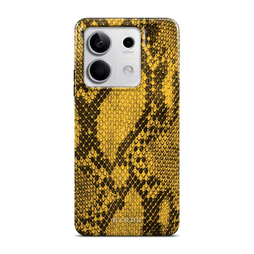 Python Yellow Redmi Note 13 5G Back Cover - Custom Printed Phone Case by Garde