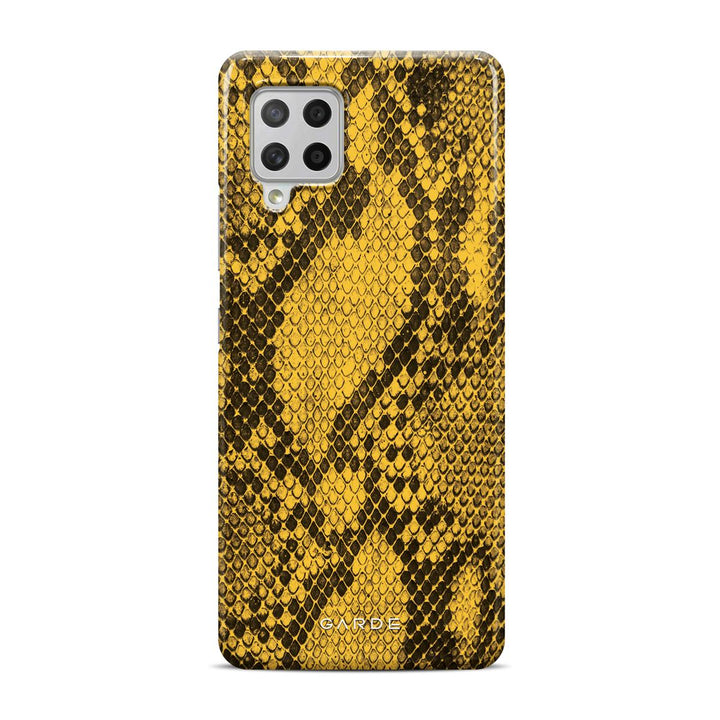 Python Yellow Samsung A42 5G Back Cover - Custom Printed Phone Case by Garde