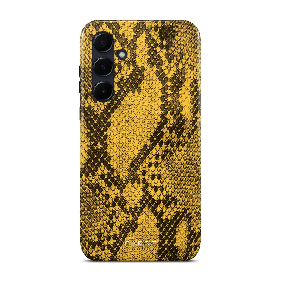 Python Yellow Samsung A55 5G Back Cover - Custom Printed Phone Case by Garde
