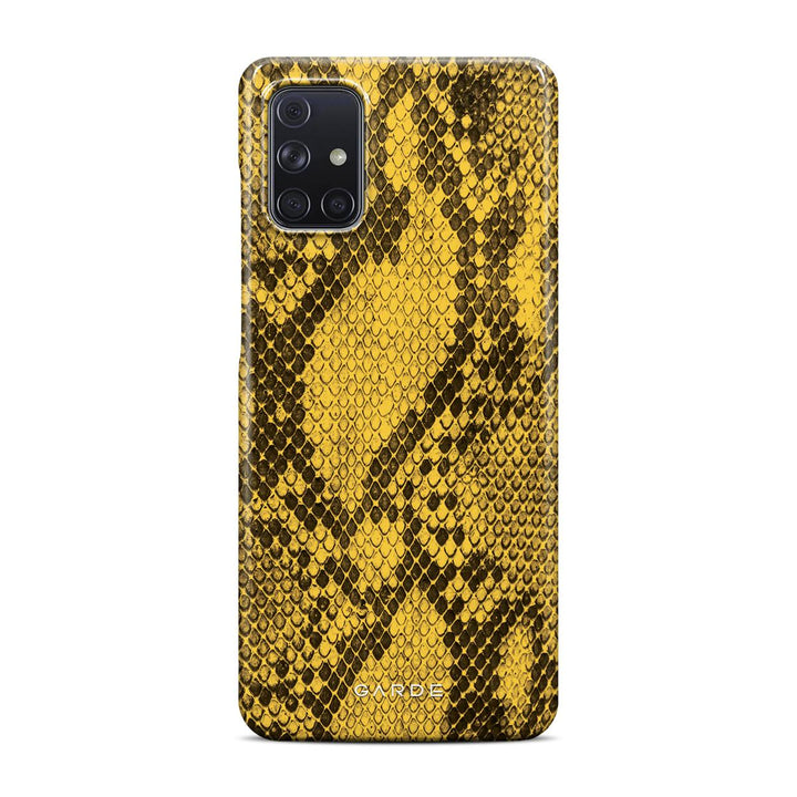 Python Yellow Samsung A71 Back Cover - Custom Printed Phone Case by Garde