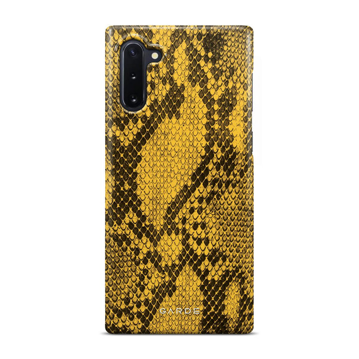 Python Yellow Samsung Note 10 Back Cover - Custom Printed Phone Case by Garde