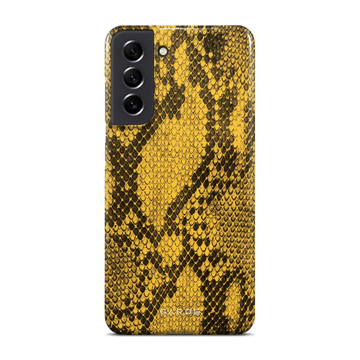 Python Yellow Samsung S21 FE Back Cover - Custom Printed Phone Case by Garde