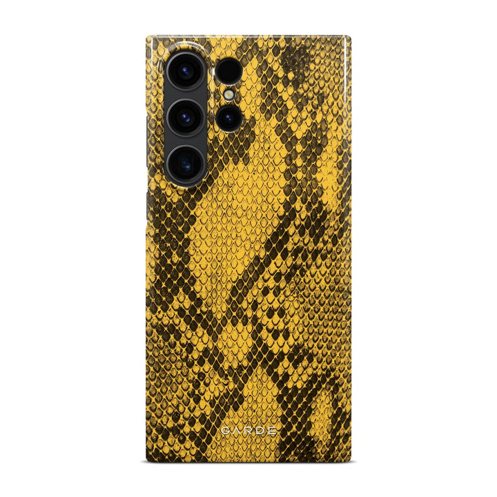 Python Yellow Samsung S23 Ultra Back Cover - Custom Printed Phone Case by Garde