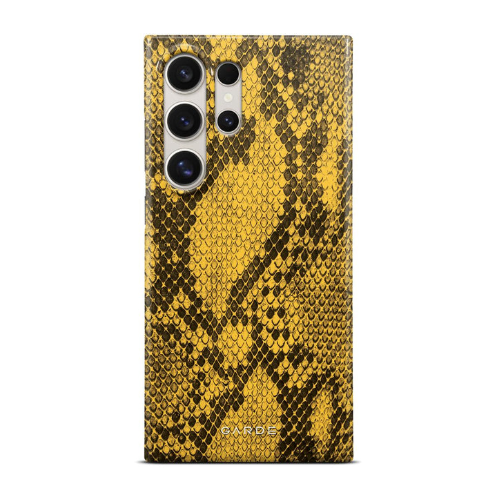 Python Yellow Samsung S24 Ultra Back Cover - Custom Printed Phone Case by Garde
