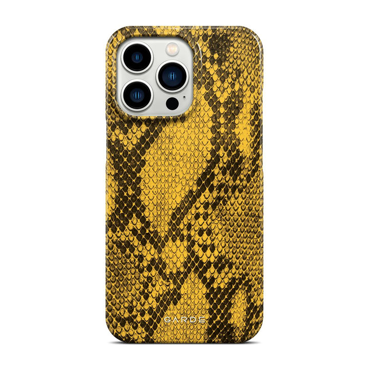 Python Yellow iPhone 13 Pro Back Cover - Custom Printed Phone Case by Garde