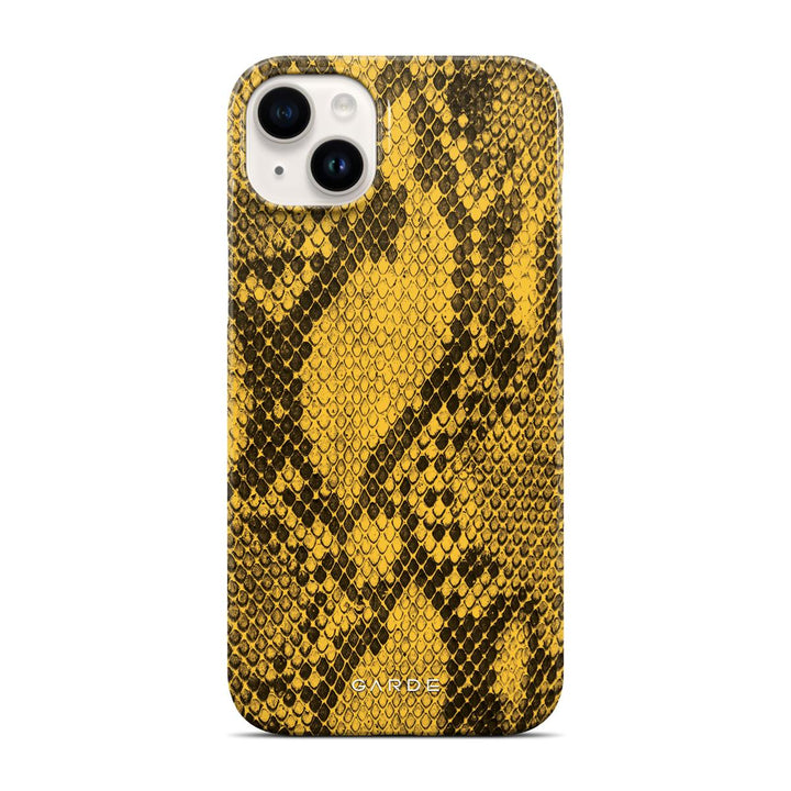 Python Yellow iPhone 14 Plus Back Cover - Custom Printed Phone Case by Garde
