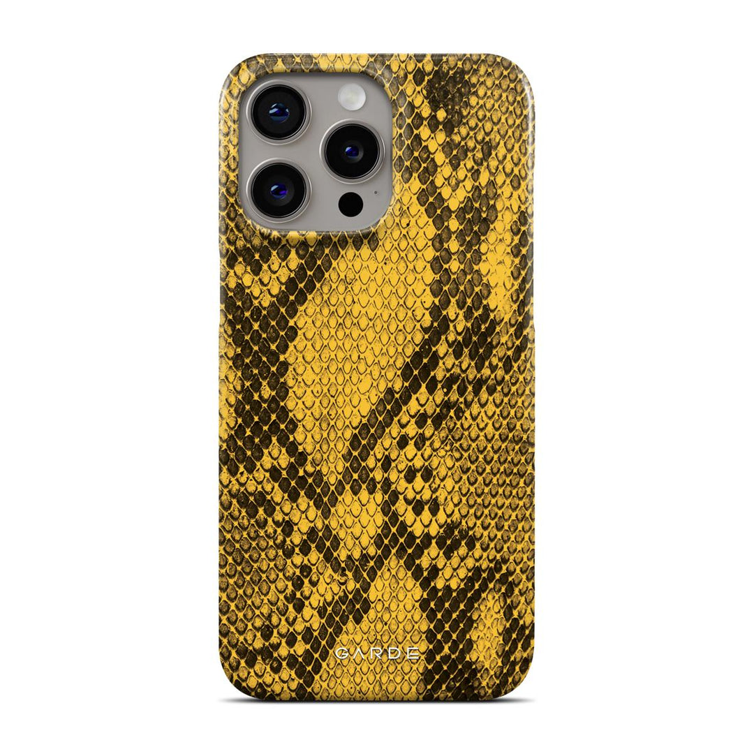 Python Yellow iPhone 15 Pro Max Back Cover - Custom Printed Phone Case by Garde