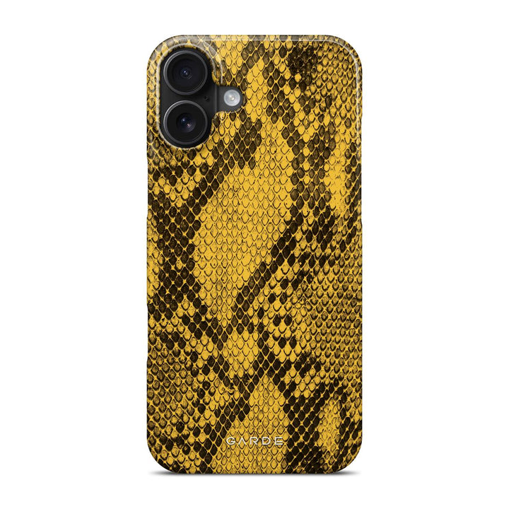 Python Yellow iPhone 16 Plus Back Cover - Custom Printed Phone Case by Garde